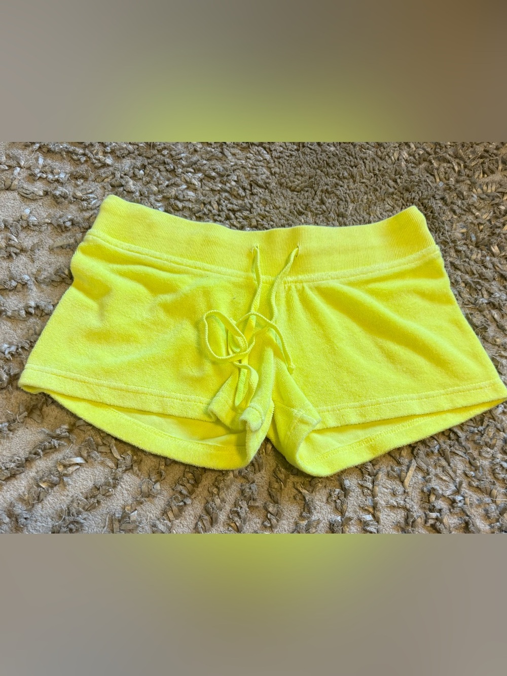Hardtail Neon Yellow Terry Shorts